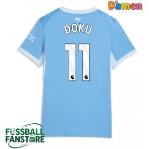 Manchester City Jeremy Doku #11 Replik Heimtrikot Damen 2026-27 Kurzarm